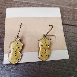 Vintage 1988 AGB Inc Retro style
Enamel Dice Earrings